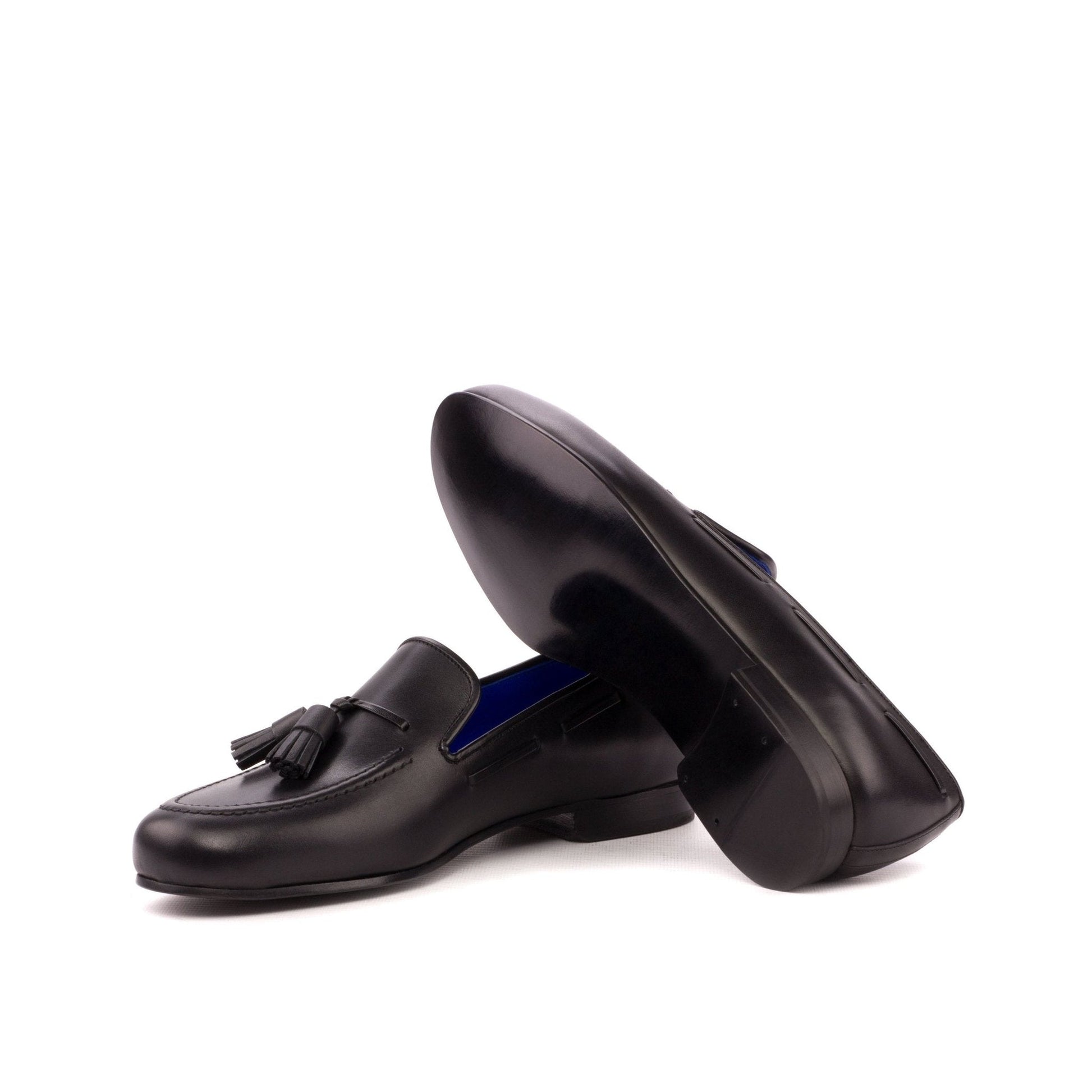 Santiago Slipper in Black Calf - Zatorres | Free Shipping on orders over $200
