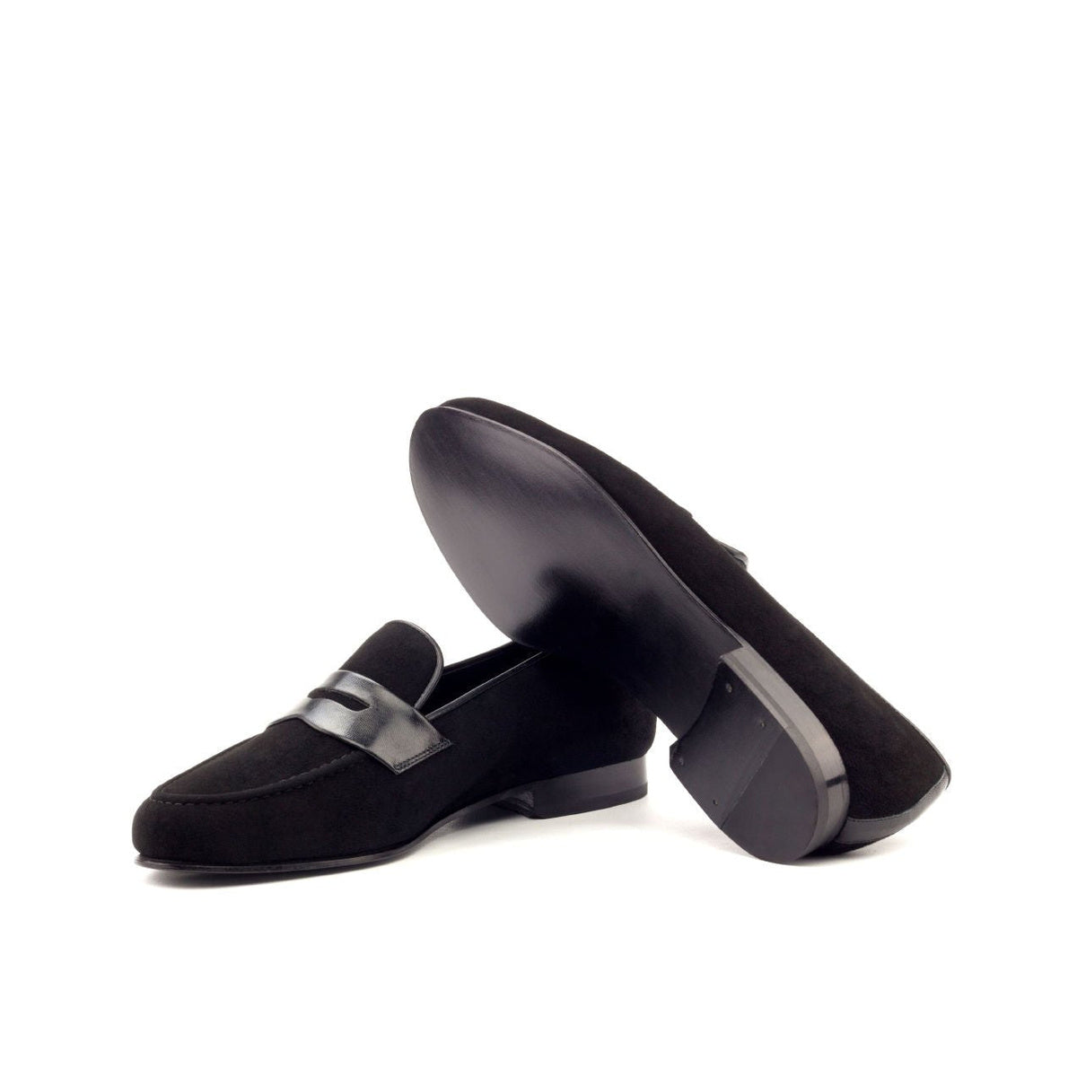 Santiago Slipper in Black Suede - Zatorres | Free Shipping on orders over $300