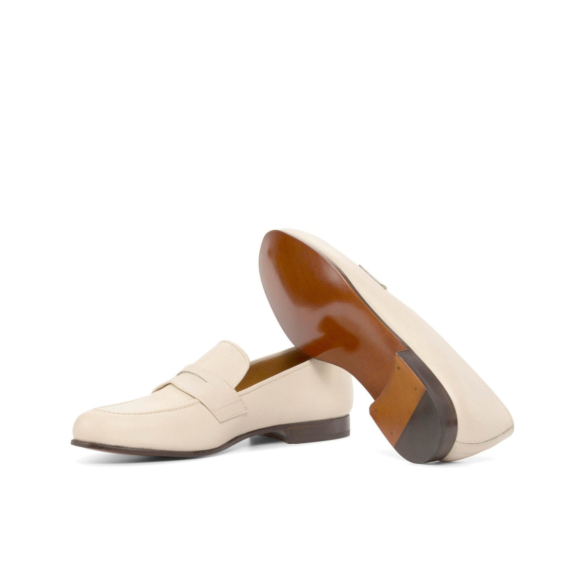 Santiago Slipper in Nude Full Grain Calf - Zatorres | Free Shipping on orders over $300