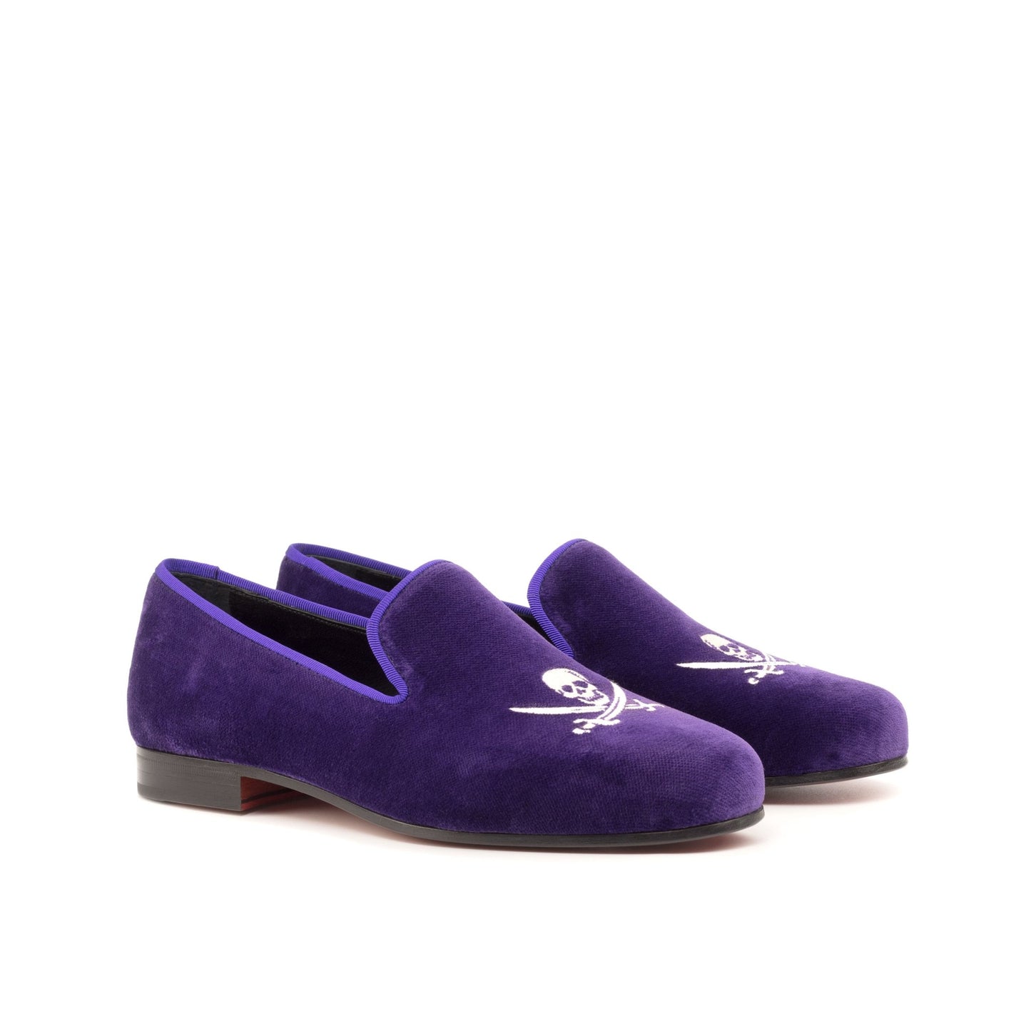 Santiago Slipper in Purple Velvet - Zatorres | Free Shipping on orders over $200