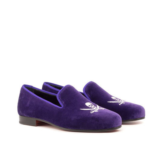 Santiago Slipper in Purple Velvet - Zatorres | Free Shipping on orders over $200