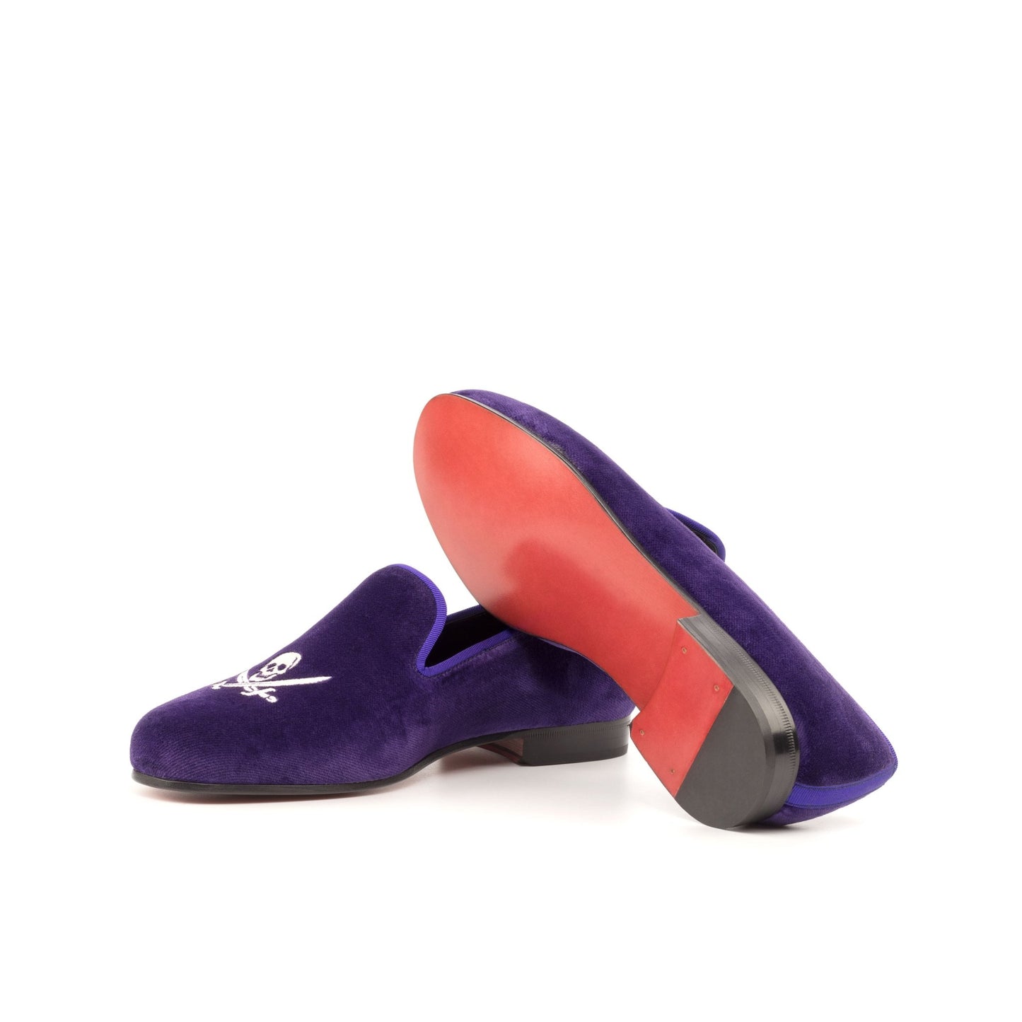 Santiago Slipper in Purple Velvet - Zatorres | Free Shipping on orders over $200