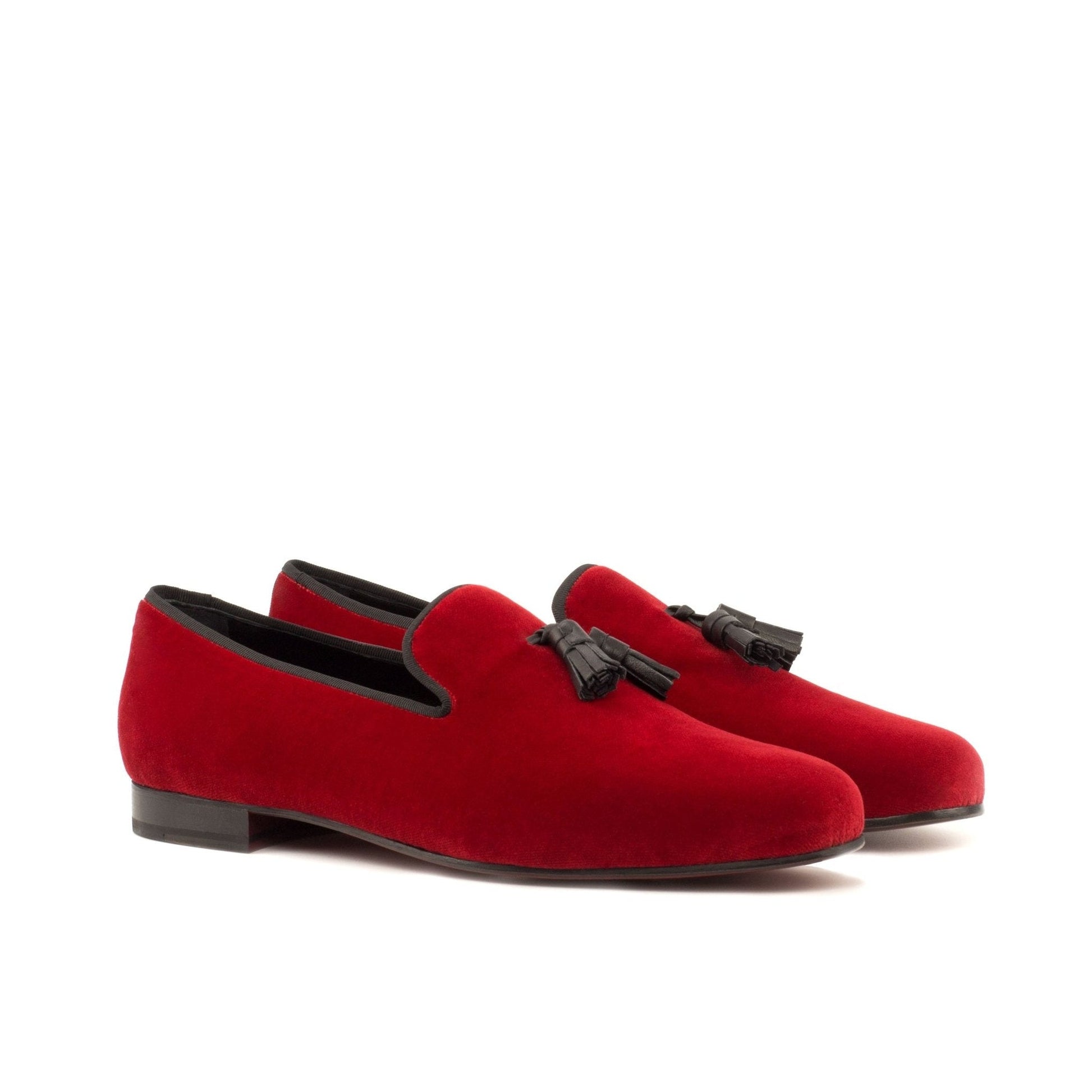 Santiago Slipper in Red Velvet - Zatorres | Free Shipping on orders over $200