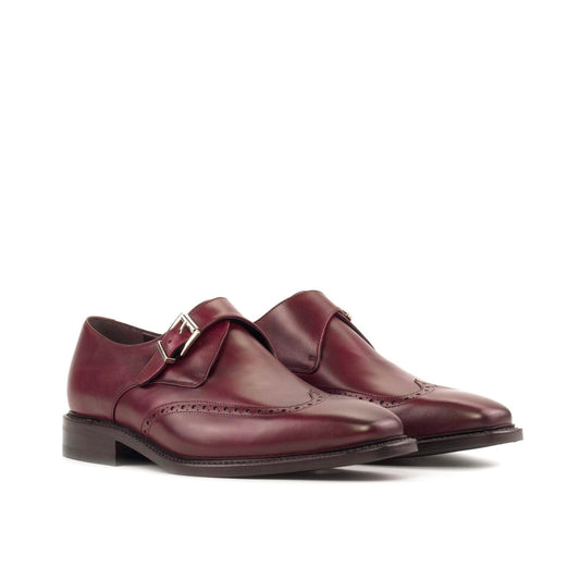 Single Monk in Burgundy Box Calf - Zatorres | Free Shipping on orders over $200