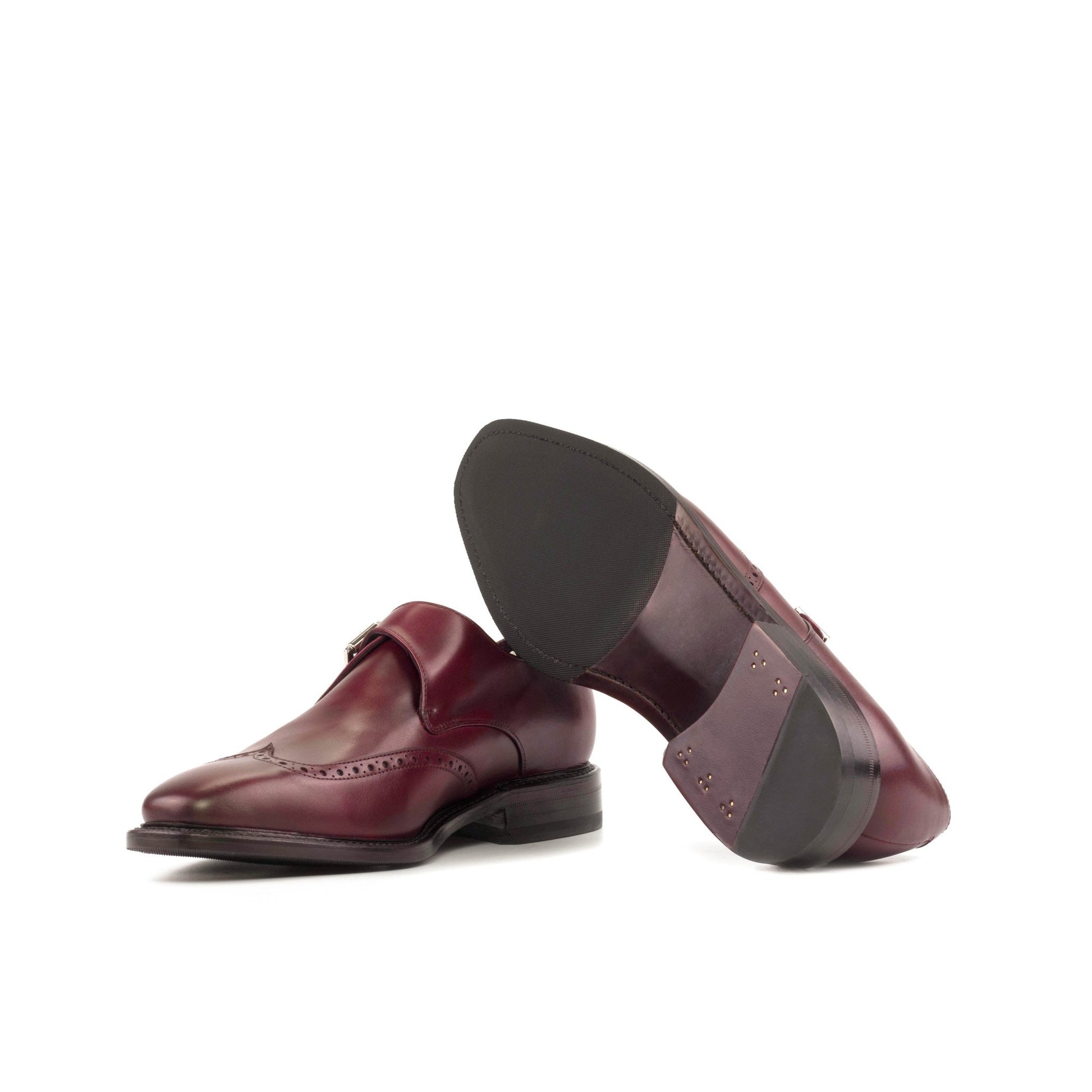 Single Monk in Burgundy Box Calf - Zatorres | Free Shipping on orders over $200