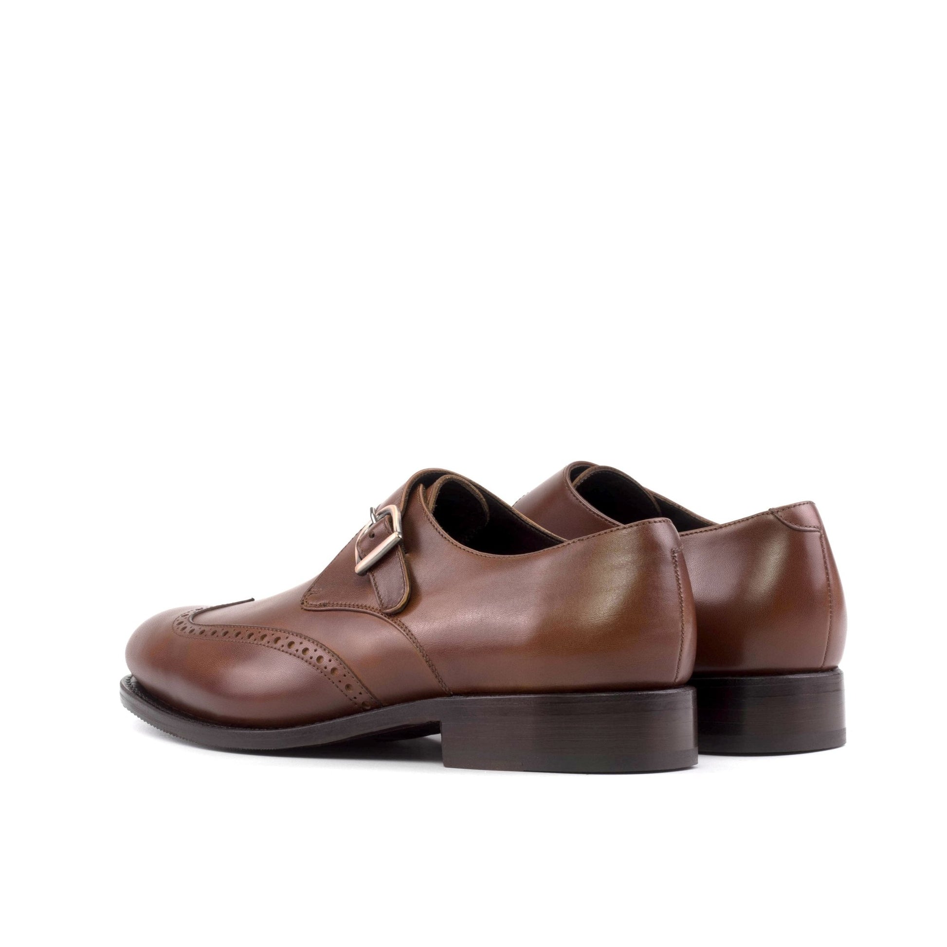 Single Monk Strap in Hickory Brown Box Calf - Zatorres | Free Shipping on orders over $200
