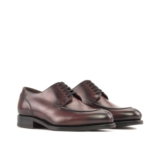 Split Toe Derby in Burnished Burgundy Box Calf - Zatorres | Free Shipping on orders over $200