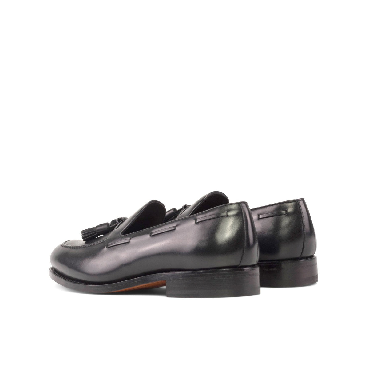 Tassel Loafer in Black Box Calf - Zatorres | Free Shipping on orders over $300