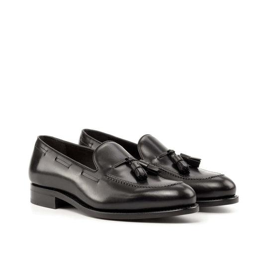 Tassel Loafer in Black Box Calf - Zatorres | Free Shipping on orders over $200