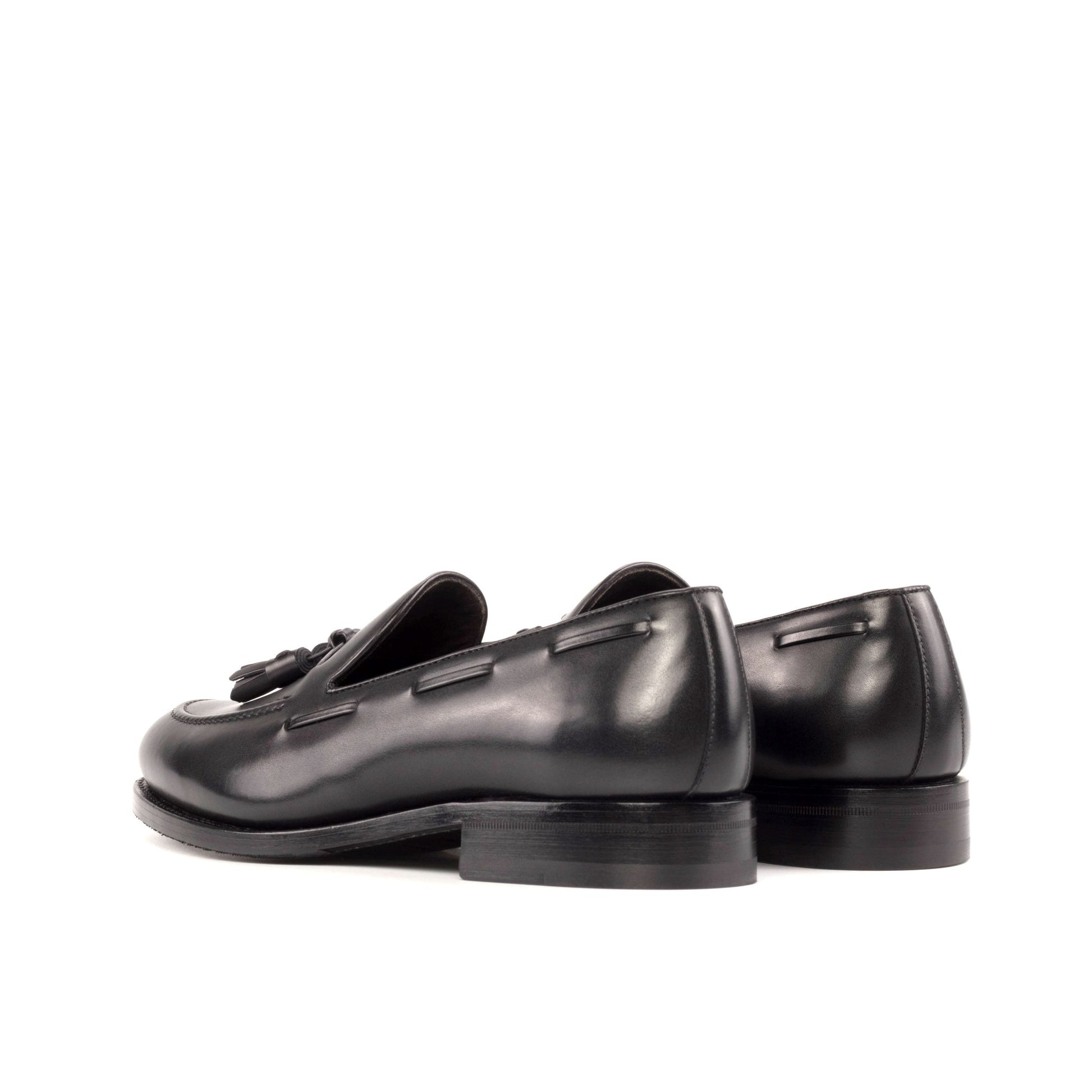 Tassel Loafer in Black Box Calf - Zatorres | Free Shipping on orders over $200
