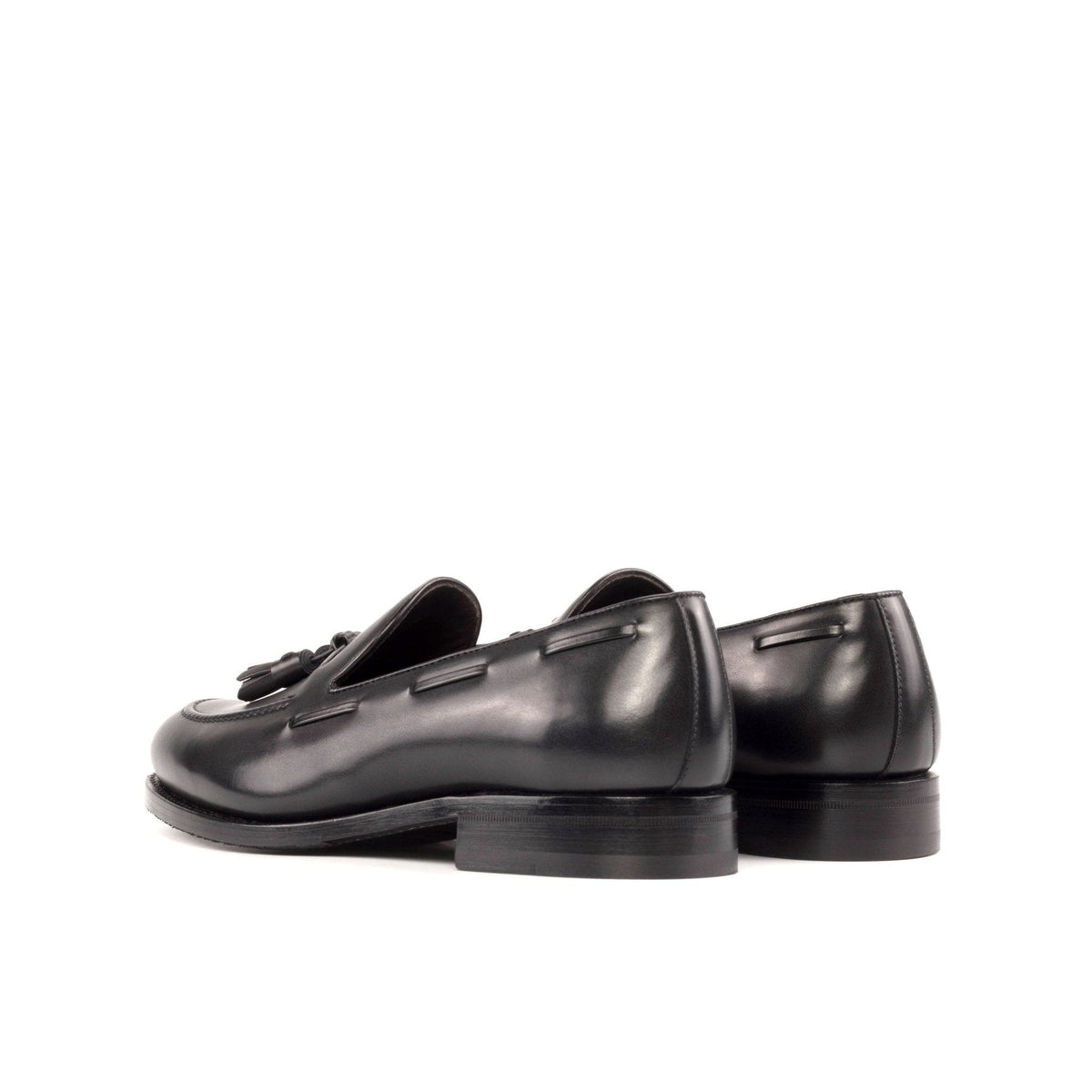 Tassel Loafer in Black Box Calf - Zatorres | Free Shipping on orders over $300