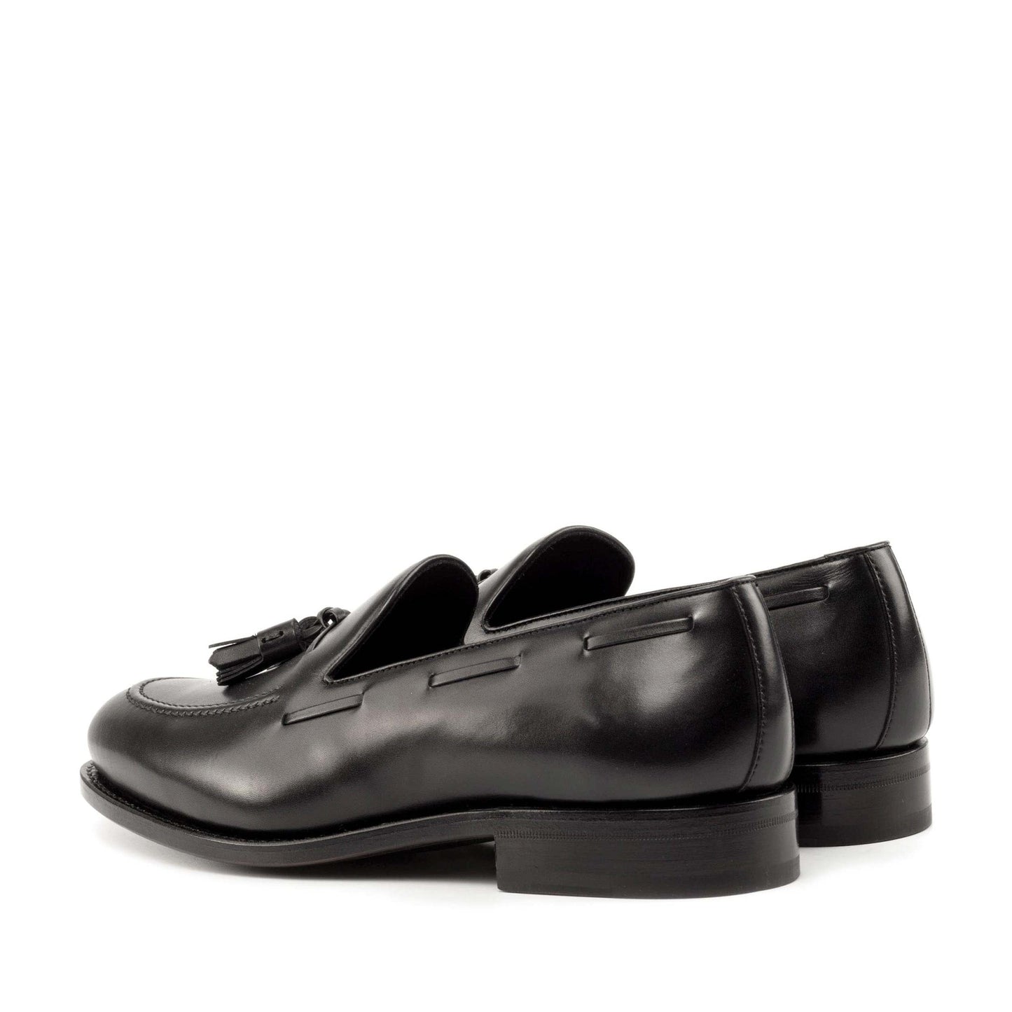 Tassel Loafer in Black Box Calf - Zatorres | Free Shipping on orders over $200