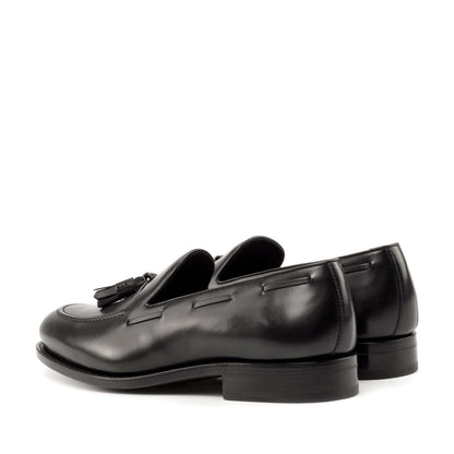 Tassel Loafer in Black Box Calf - Zatorres | Free Shipping on orders over $200
