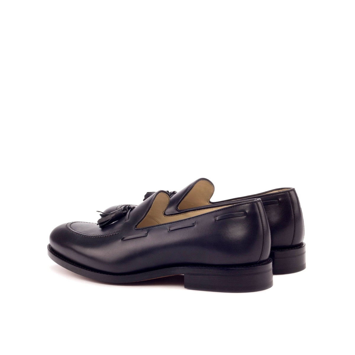 Tassel Loafer in Black Calf - Zatorres | Free Shipping on orders over $300