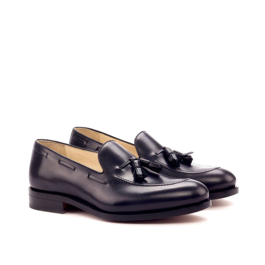 Tassel Loafer in Black Calf - Zatorres | Free Shipping on orders over $200
