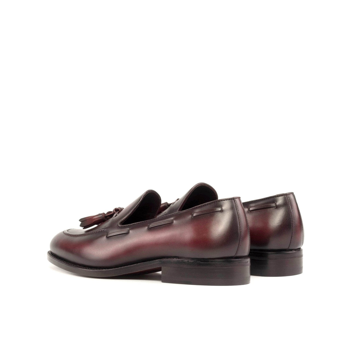 Tassel Loafer in Burgundy Box Calf - Zatorres | Free Shipping on orders over $300