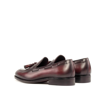 Tassel Loafer in Burgundy Box Calf - Zatorres | Free Shipping on orders over $300