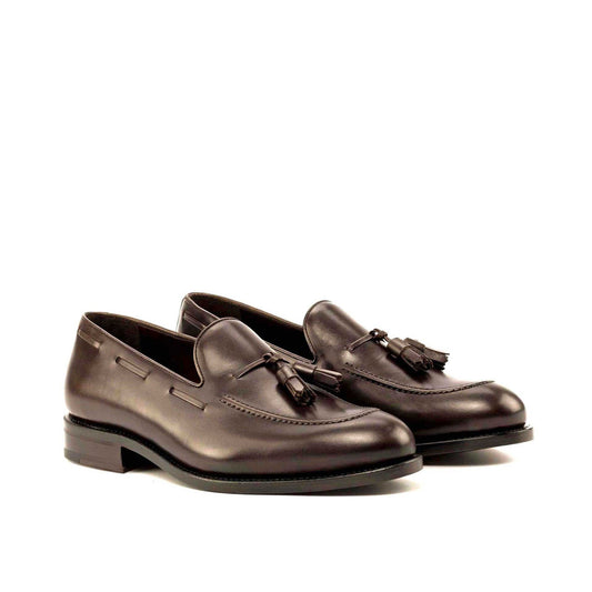 Tassel Loafer in Dark Brown Box Calf - Zatorres | Free Shipping on orders over $200