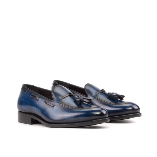 Tassel Loafer in Denim Patina - Zatorres | Free Shipping on orders over $200