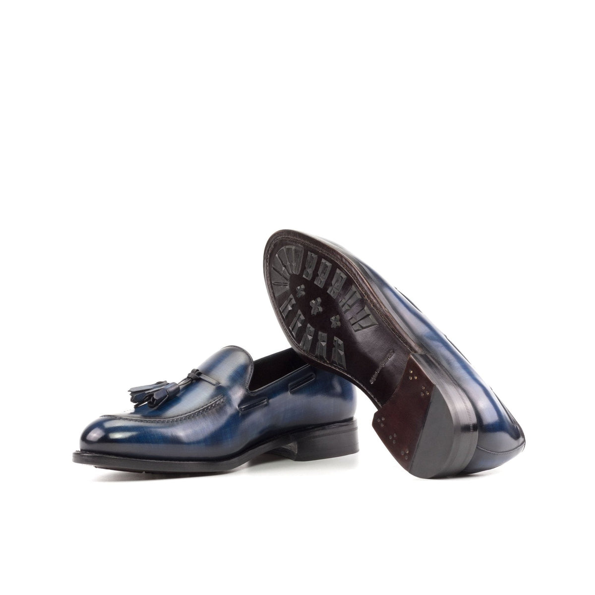 Tassel Loafer in Denim Patina - Zatorres | Free Shipping on orders over $300