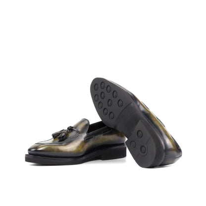 Tassel Loafer in Green Patina - Zatorres | Free Shipping on orders over $300