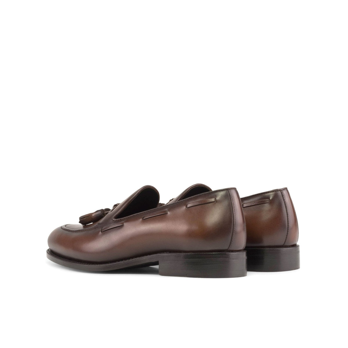 Tassel Loafer in Medium Brown Burnished Box Calf - Zatorres | Free Shipping on orders over $300
