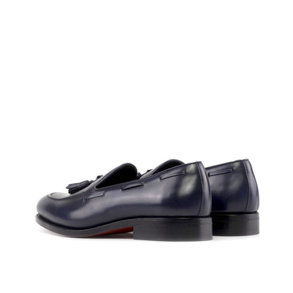 Tassel Loafer in Navy Box Calf - Zatorres | Free Shipping on orders over $200