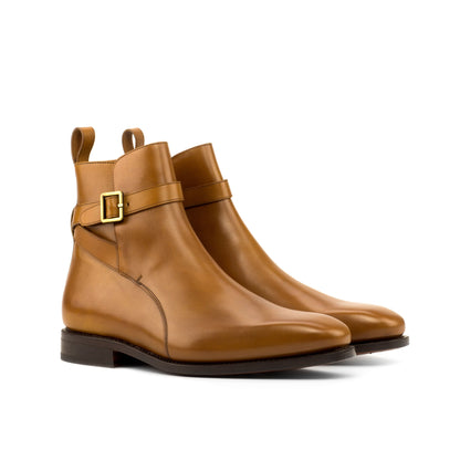 Jodhpur Boot in Cognac Box Calf, front three-quarter view