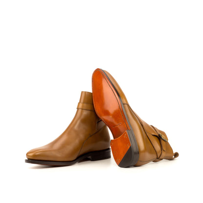 Jodhpur Boot in Cognac Box Calf showing cognac leather sole