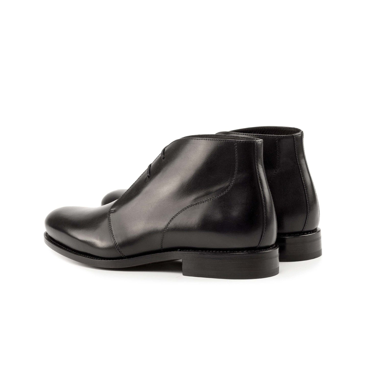Black Box Calf Chukka boots, rear three-quarter view