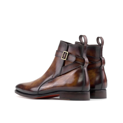 Jodhpur Boot in Fire Museum Patina Box Calf, rear three-quarter view